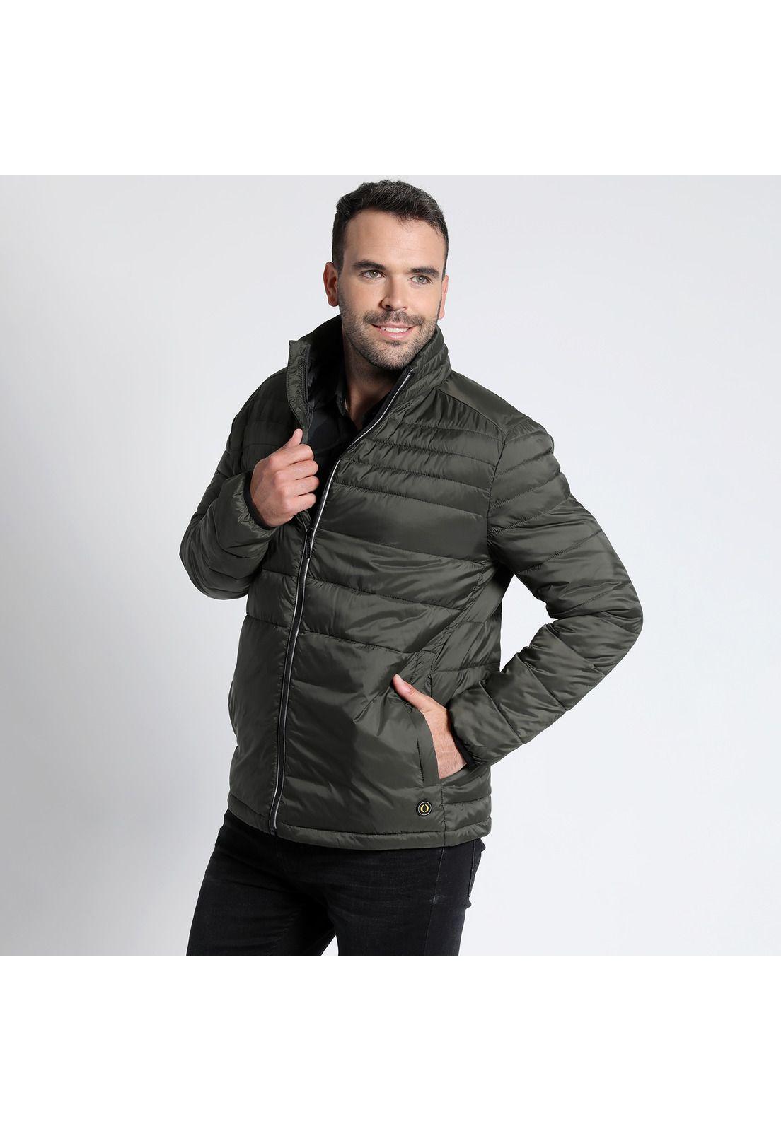 Parka Quilted Verde Musgo Hombre-2
