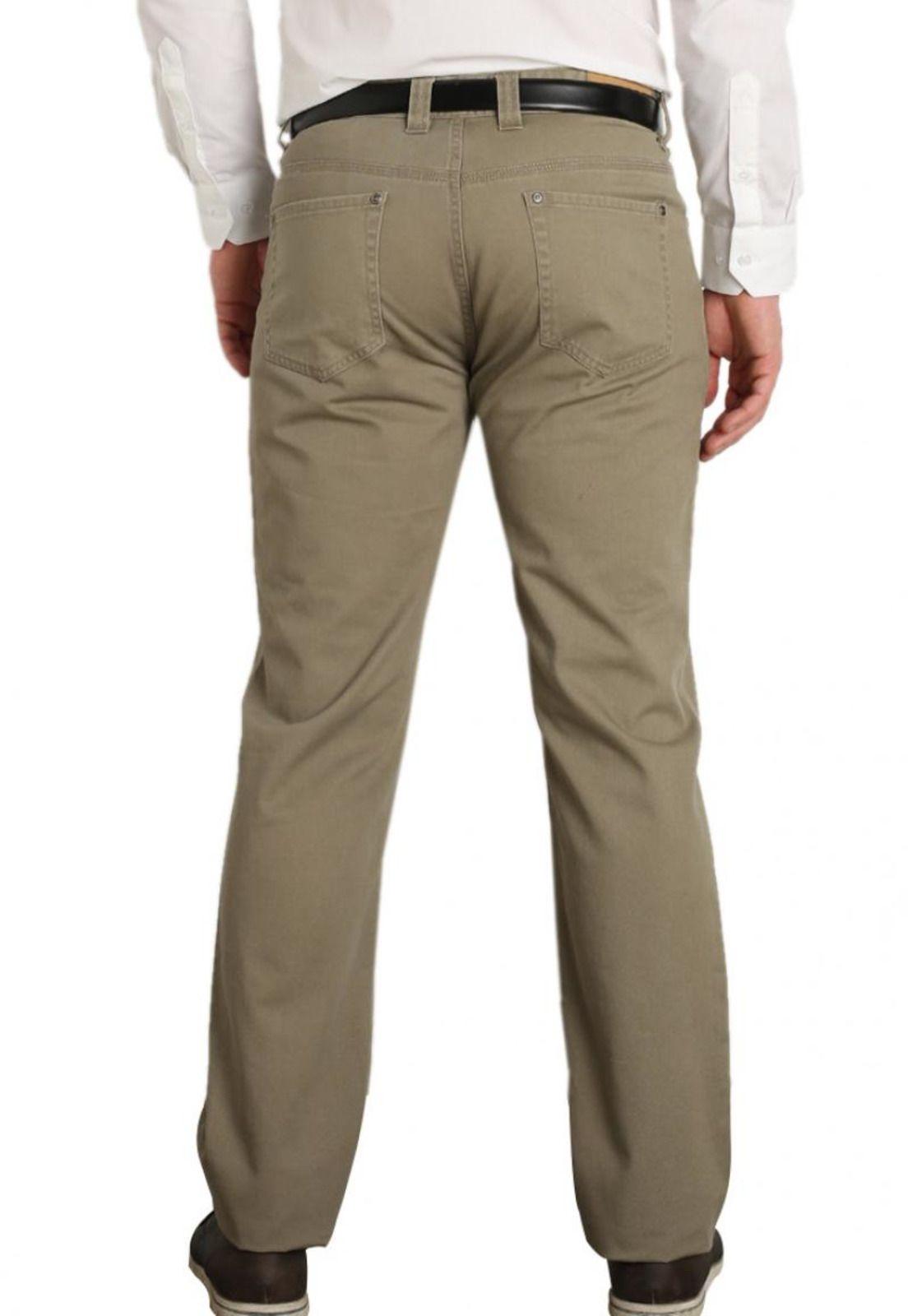 Pantalón Algodón 5 Bolsillos Khaki Claro-1