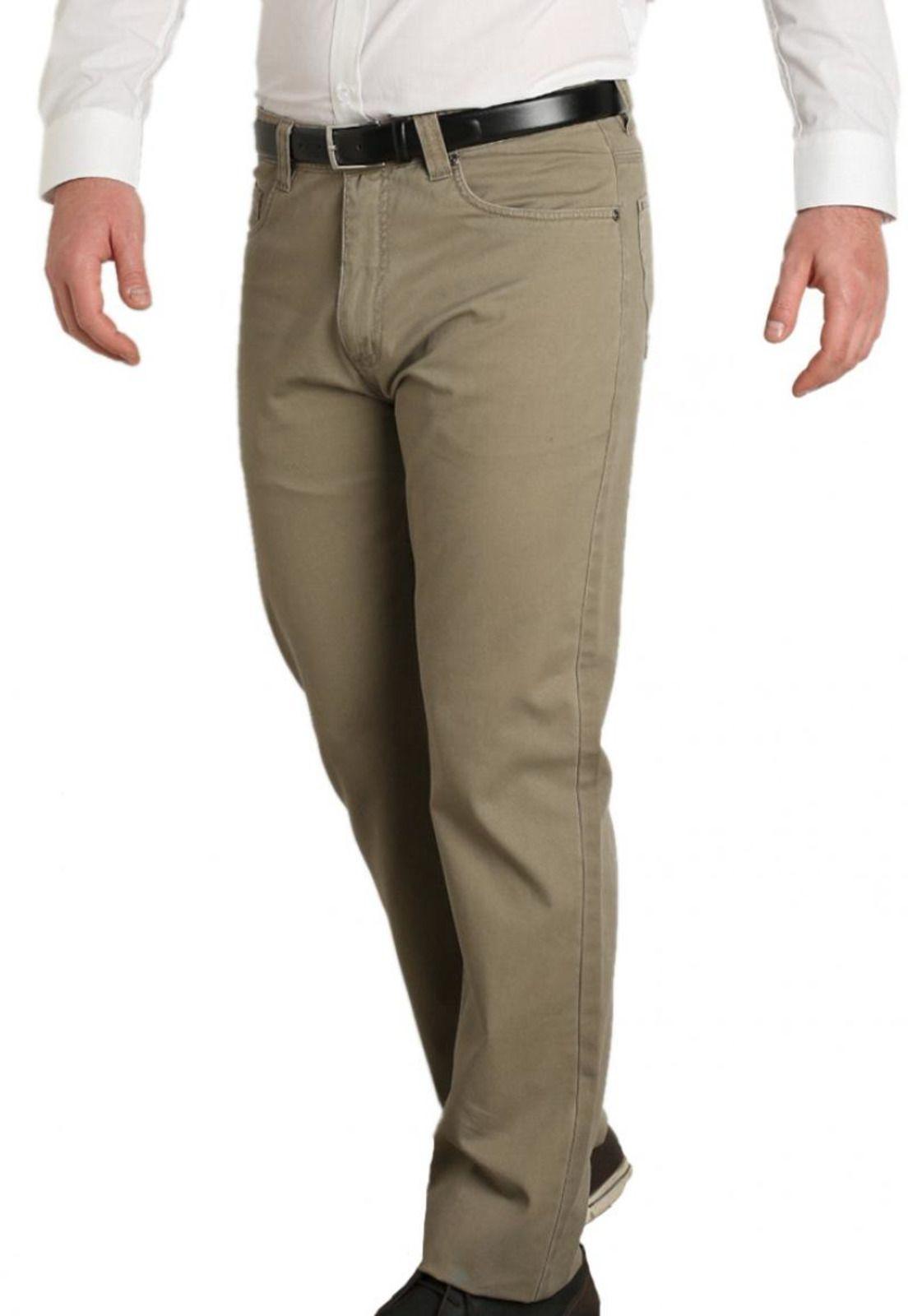Pantalón Algodón 5 Bolsillos Khaki Claro-2