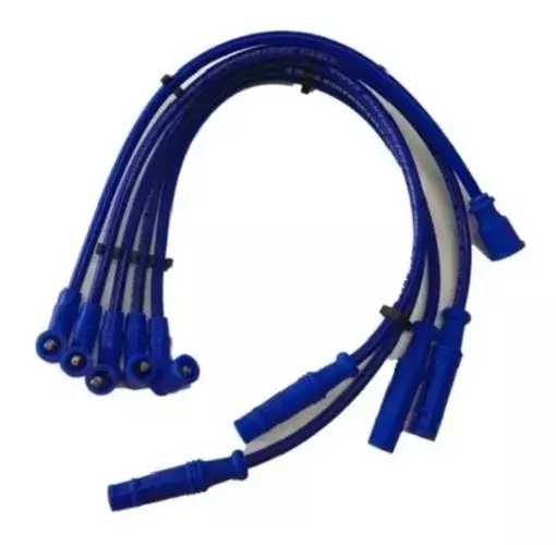 CABLES BUJÍA DE ALTA 9.8MM AZUL COMPETICIÓN UNIVERSAL AUTO-0