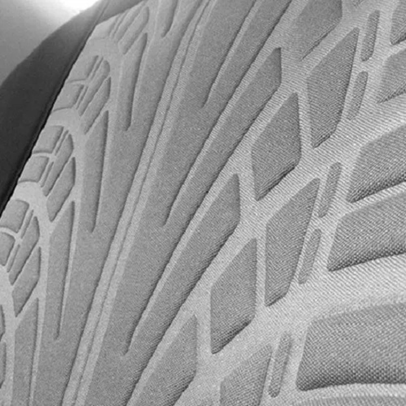 Funda Cubre Asiento 8 Piezas Gris/Negro-2