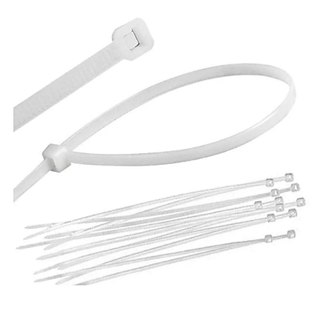Pack 100 Amarras Plásticas 3,6mm x 304 Mm Nylon Multiuso -1