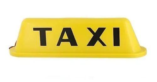 LETRERO TAXI IMANTADO LUMINOSO AUTO ILUMINACIÓN PARA TECHO GOODCAR  AMARILLO-0