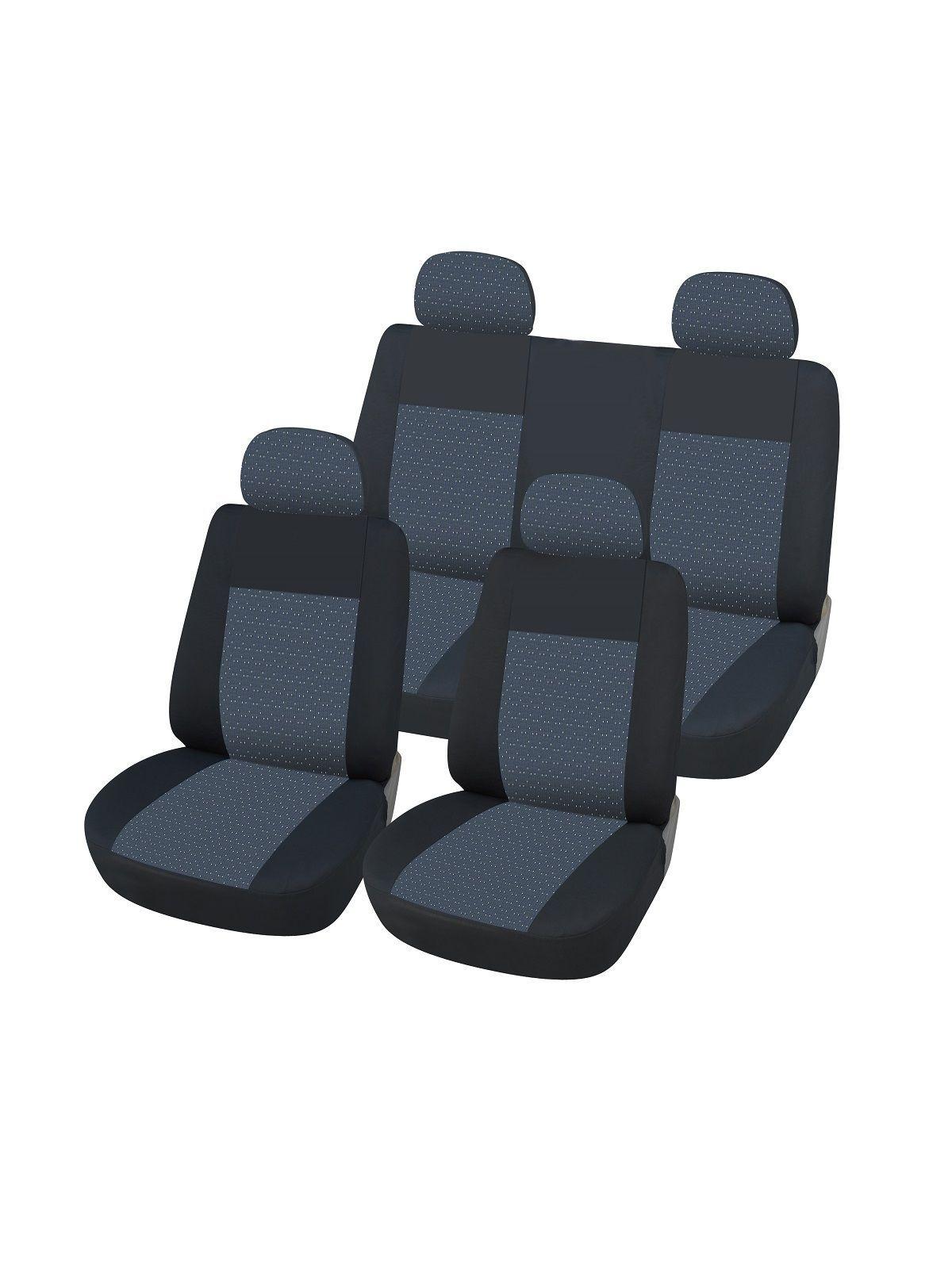 Funda Cubre Asiento Auto 8 Pzs Negro-0