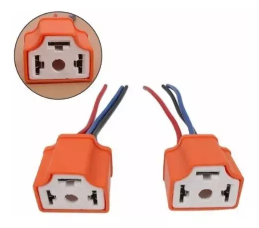 PACK DE ENCHUFE CONECTOR H4 CERÁMICO HEMBRA/MACHO-1