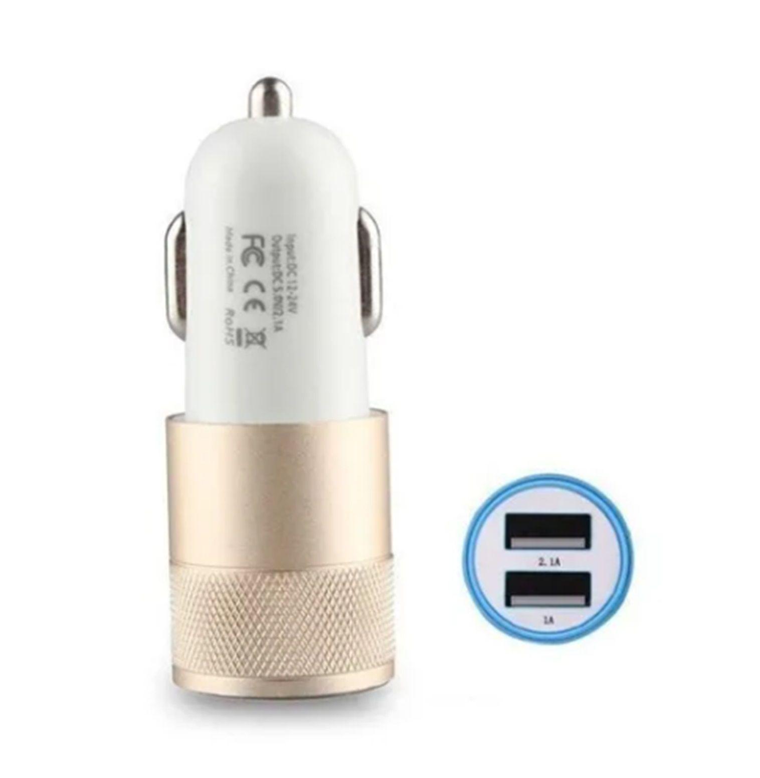 CARGADOR AUTO COCHE 2 USB CARGA RÁPIDA -1