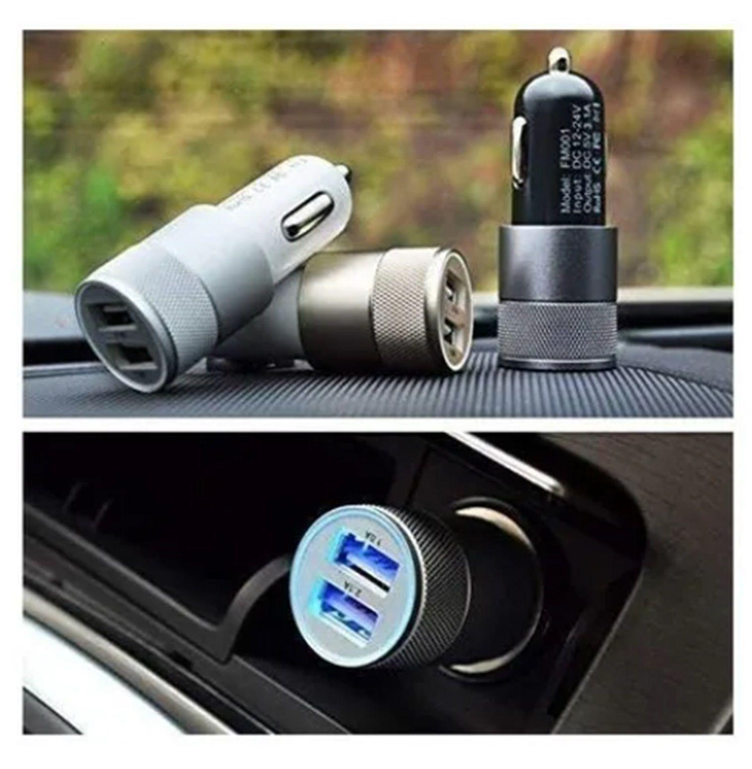 CARGADOR AUTO COCHE 2 USB CARGA RÁPIDA -3
