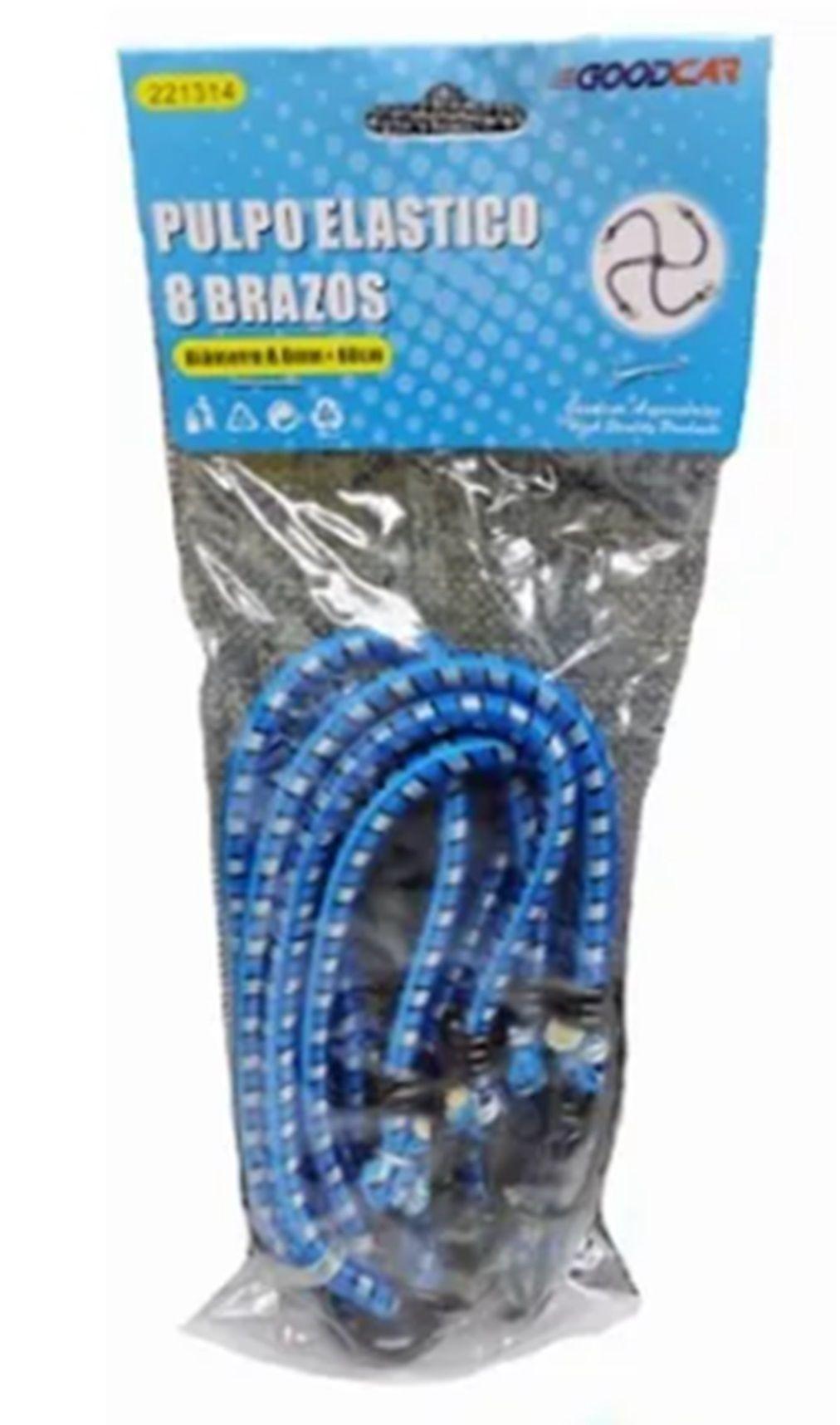 PULPO ELÁSTICO 8 BRAZOS (AMARRAS ELÁSTICAS) 8MM X 60CM-1