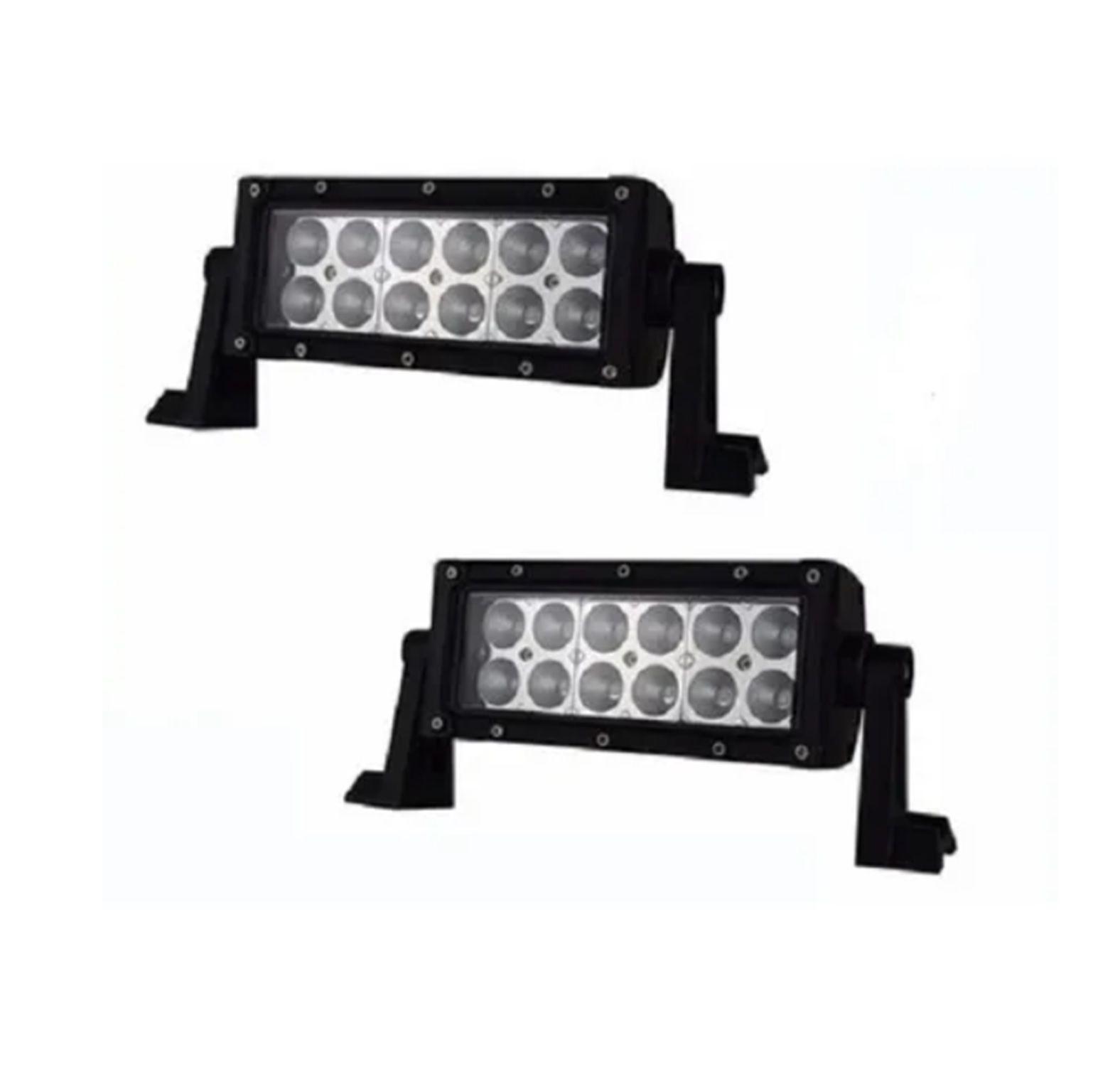 2 x Neblineros Led 36w Barra 12V Led Foco 4x4 Auto-1