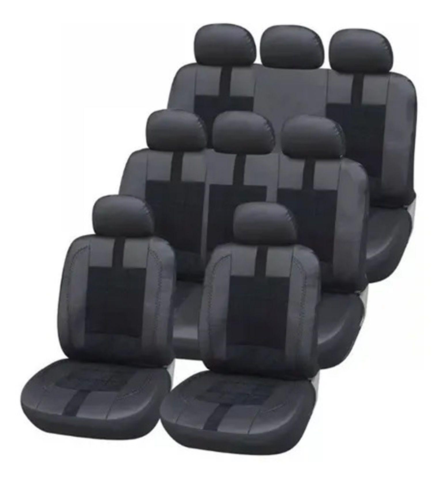 Fundas Cubre Tapiz 3 Corridas Filas 11pzs Auto Suv-0