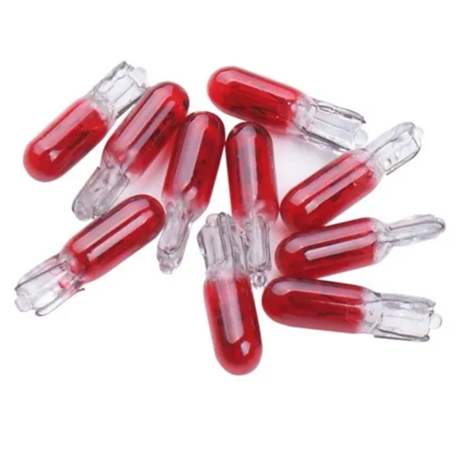 10 AMPOLLETAS T10 ROJAS LAMISTAR-0