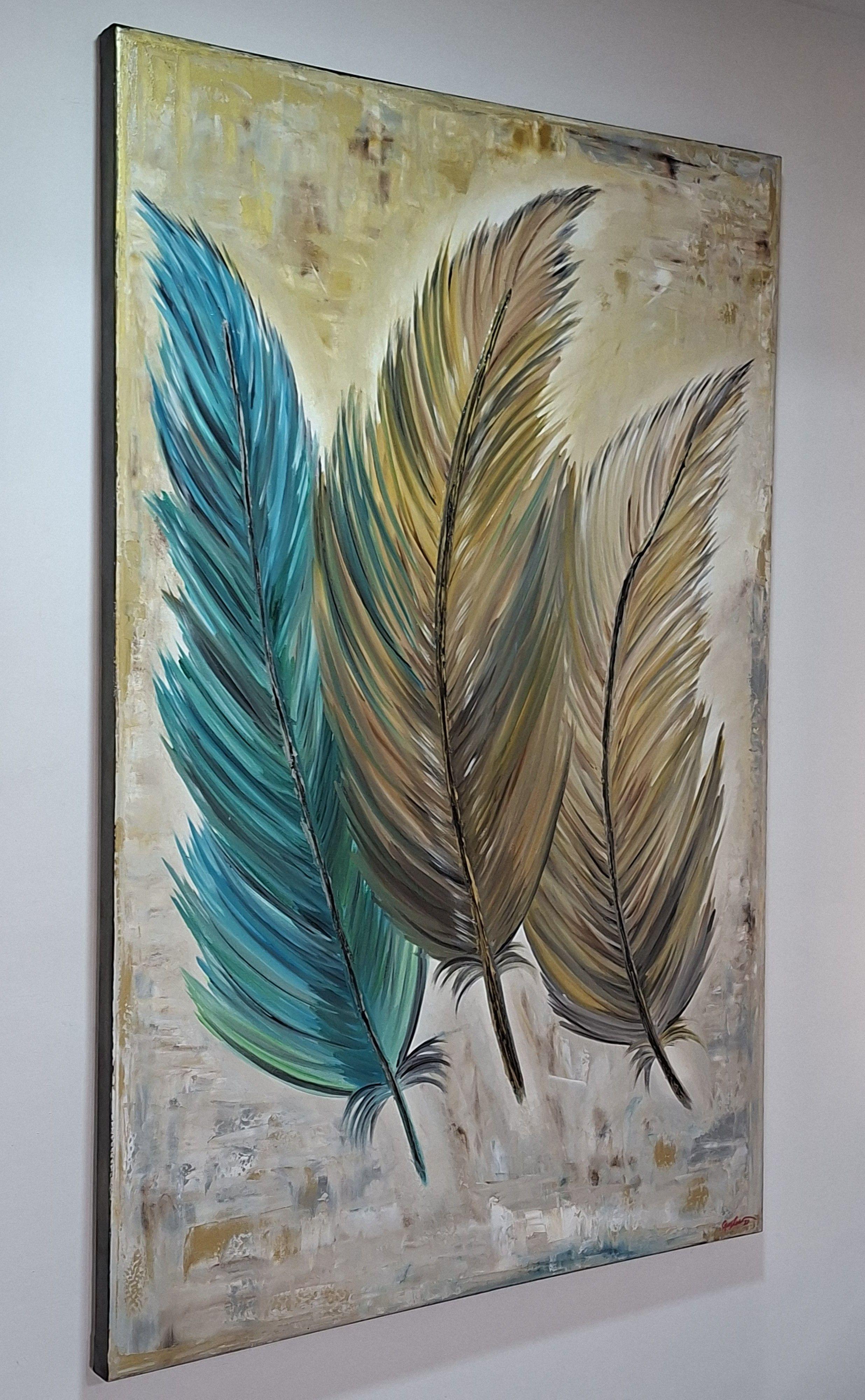 Cuadro Decorativo Sutileza Pintura leo sobre Lienzo 80x120 cm GiuArts-2