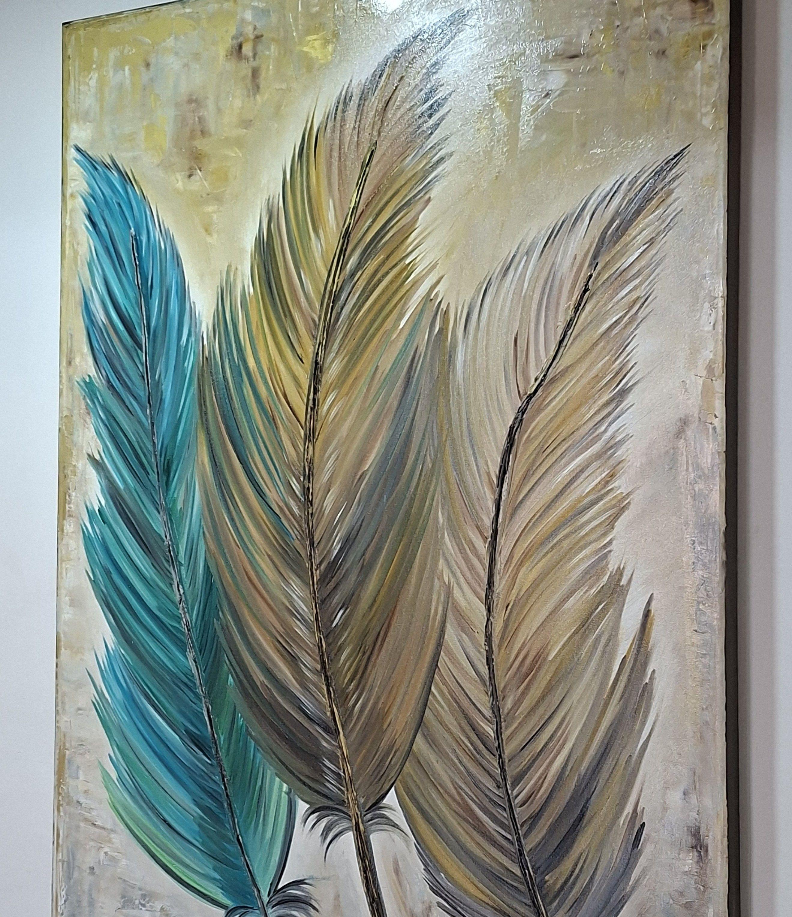 Cuadro Decorativo Sutileza Pintura leo sobre Lienzo 80x120 cm GiuArts-3