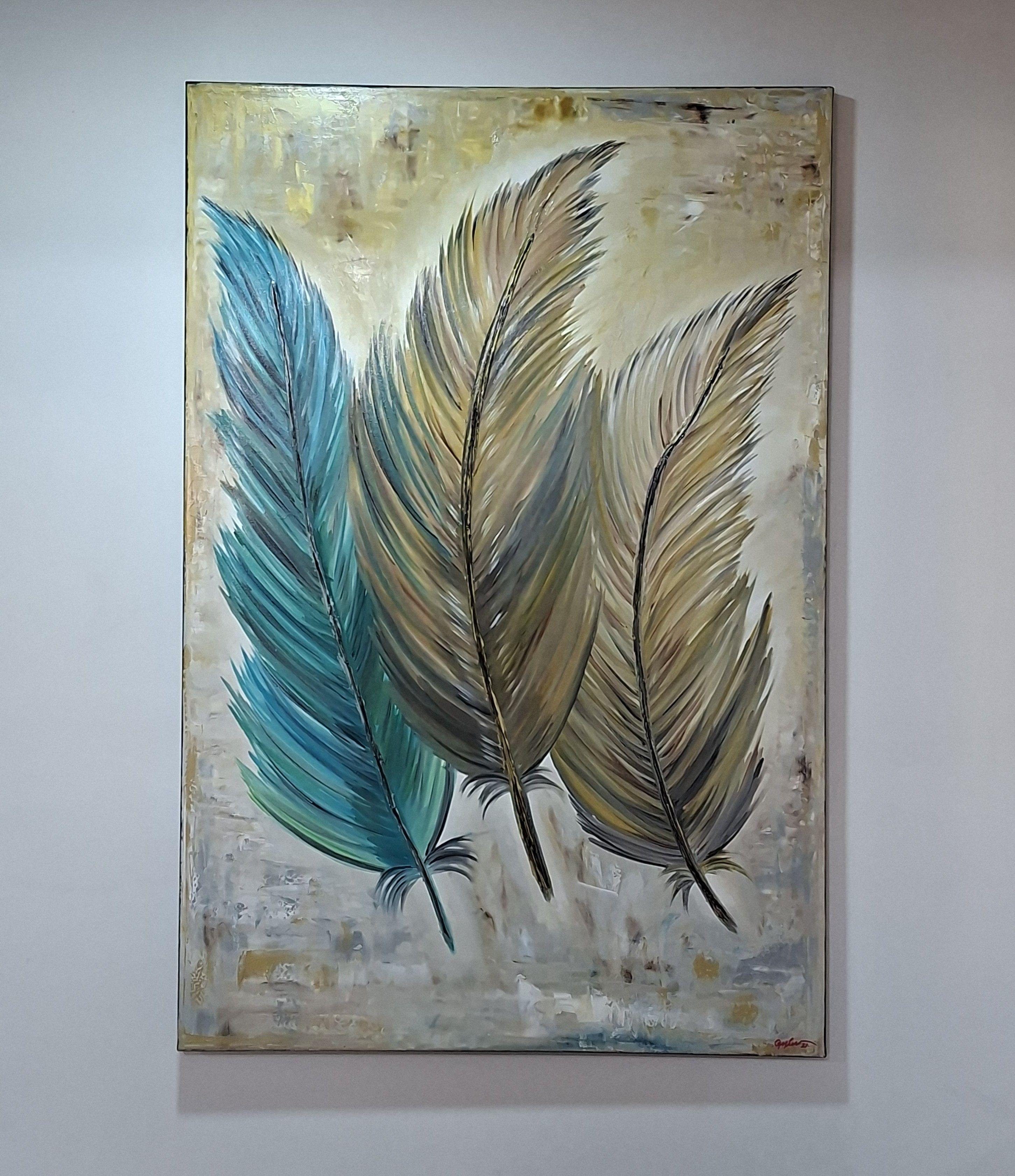 Cuadro Decorativo Sutileza Pintura leo sobre Lienzo 80x120 cm GiuArts-4