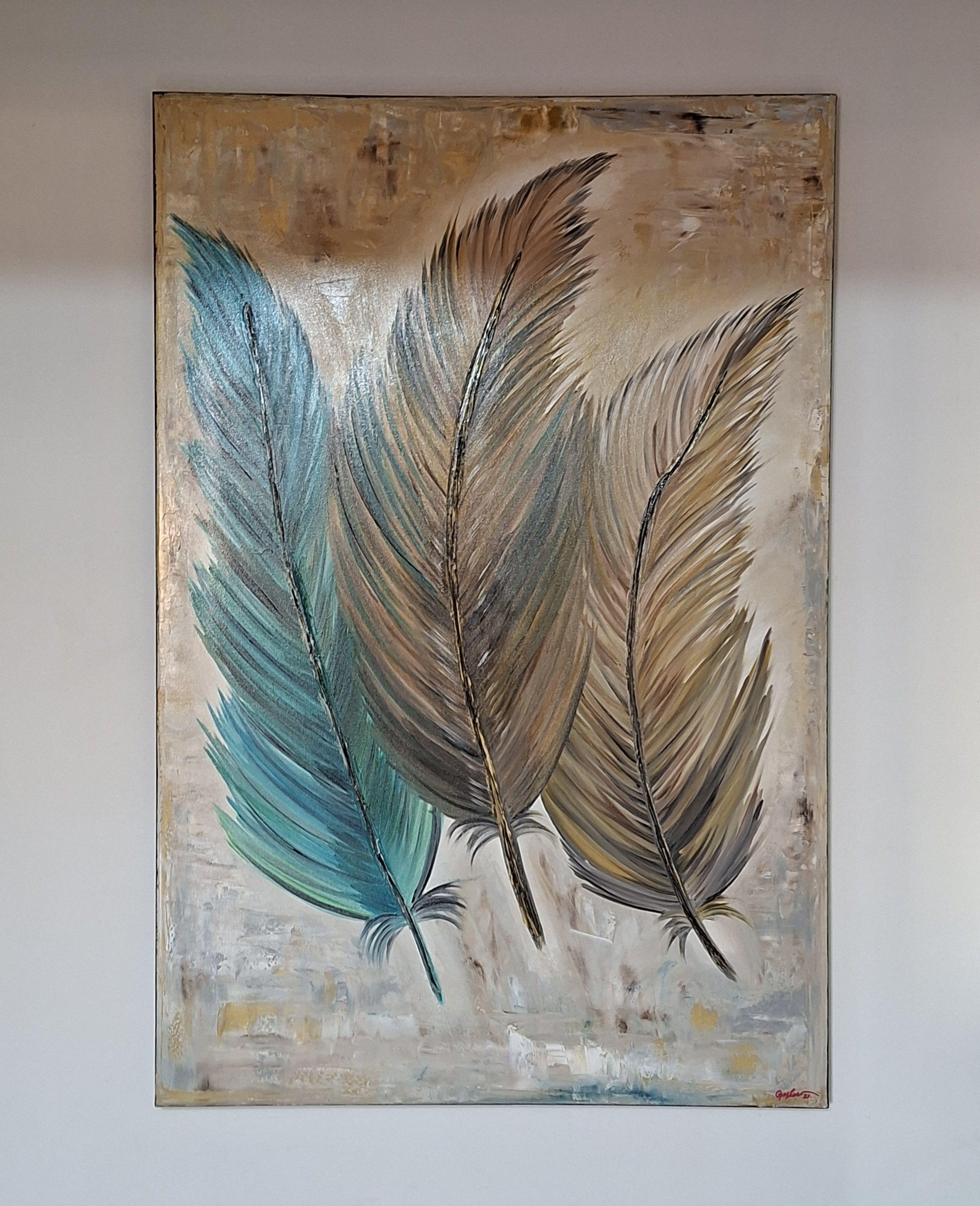 Cuadro Decorativo Sutileza Pintura leo sobre Lienzo 80x120 cm GiuArts-5