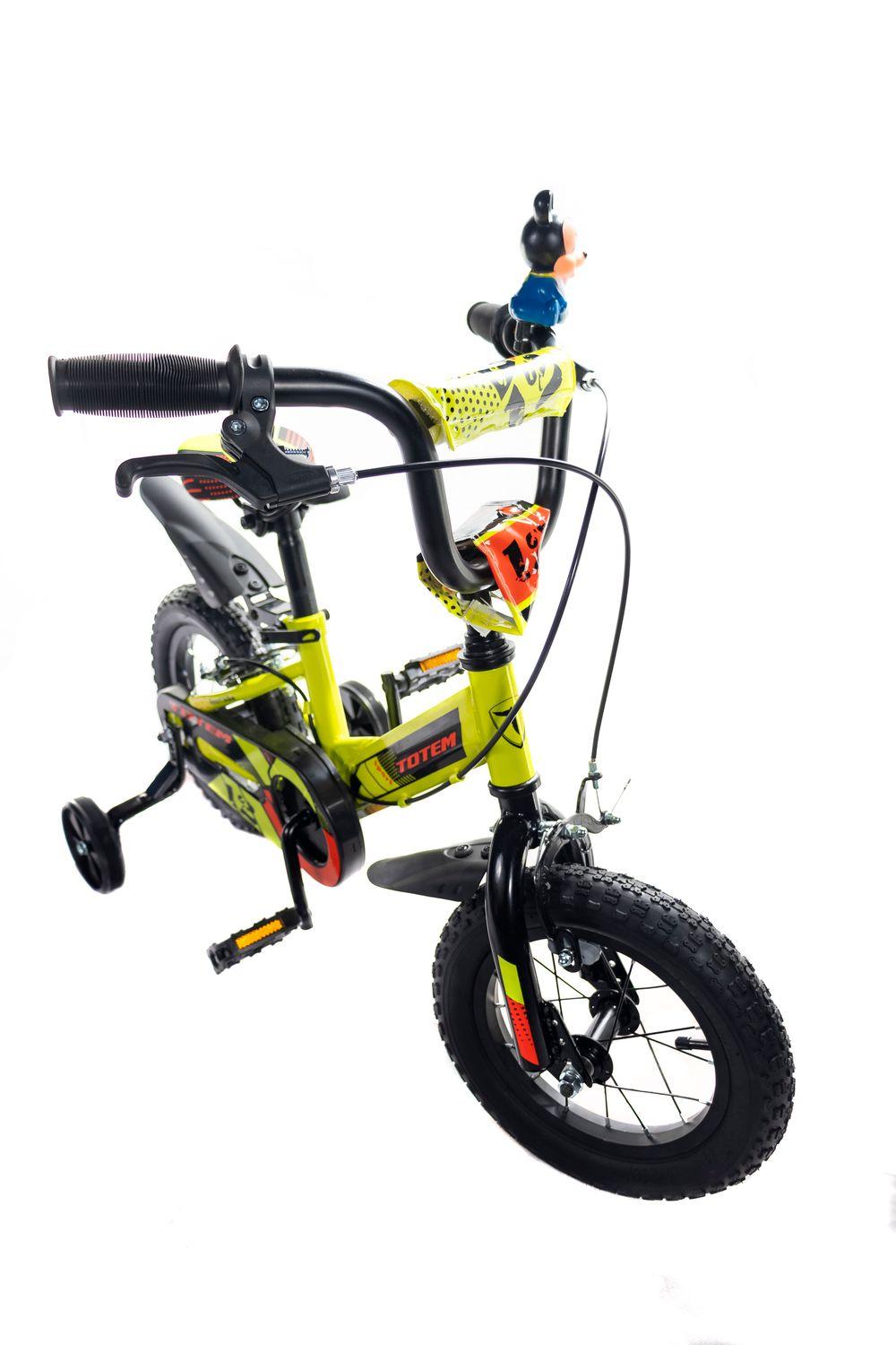 BICICLETA TOTEM NIÑO ARO 12 SUNSHINE COLOR AMARILLO-3
