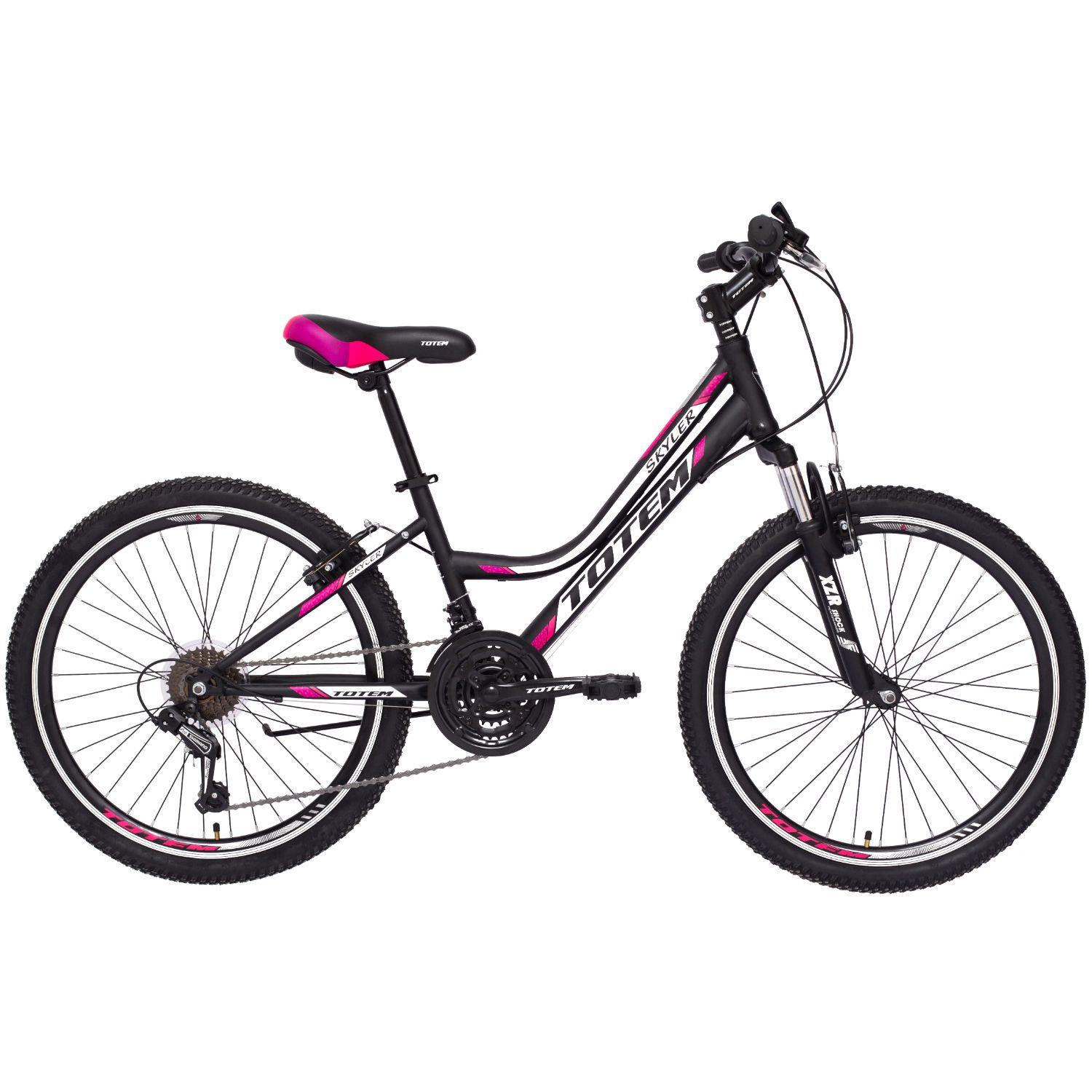 BICICLETA TOTEM MTB ARO 24 MODELO SKYLER NEGRO-0