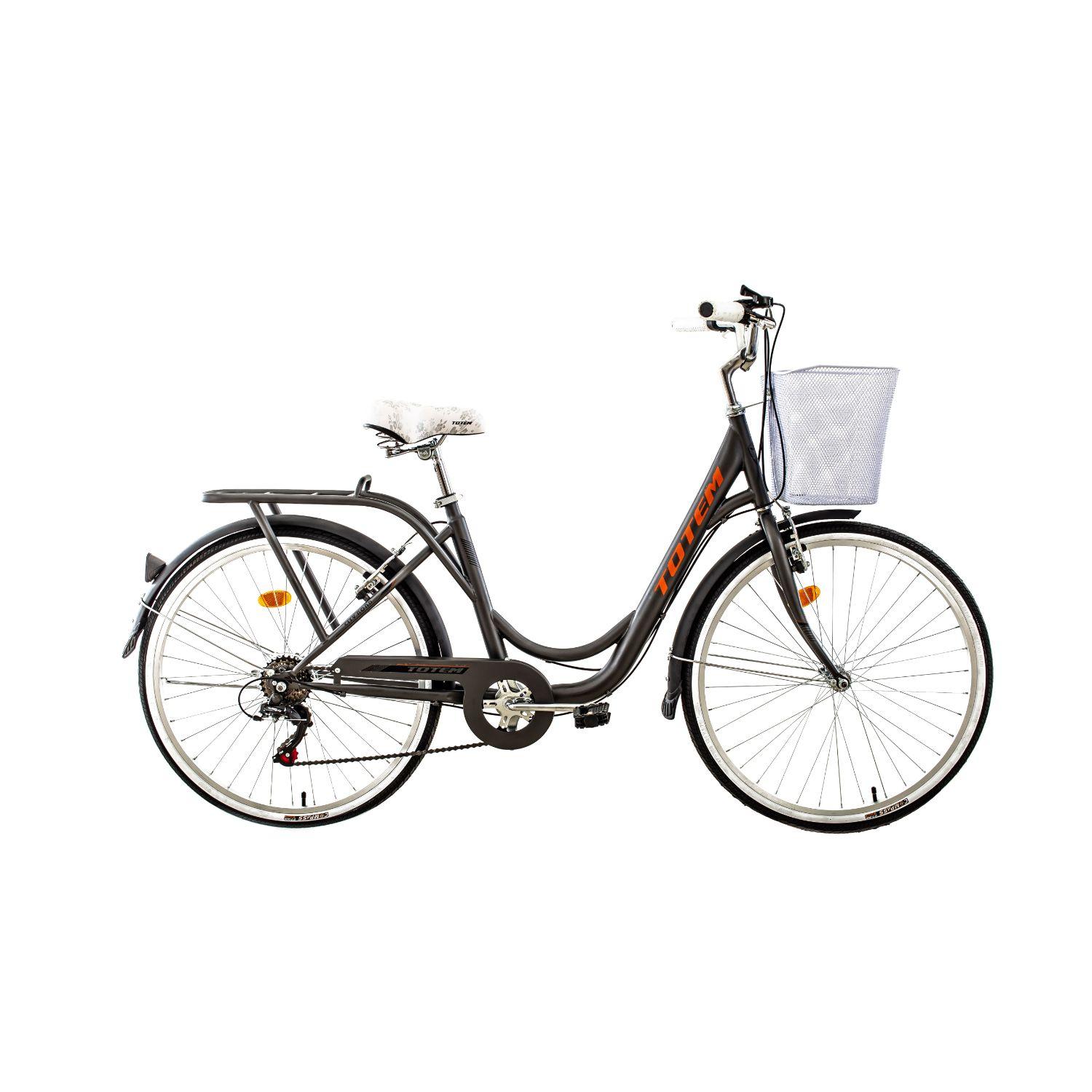 BICICLETA TOTEM CITY DAMA ARO 26 GRIS OSCURO-0