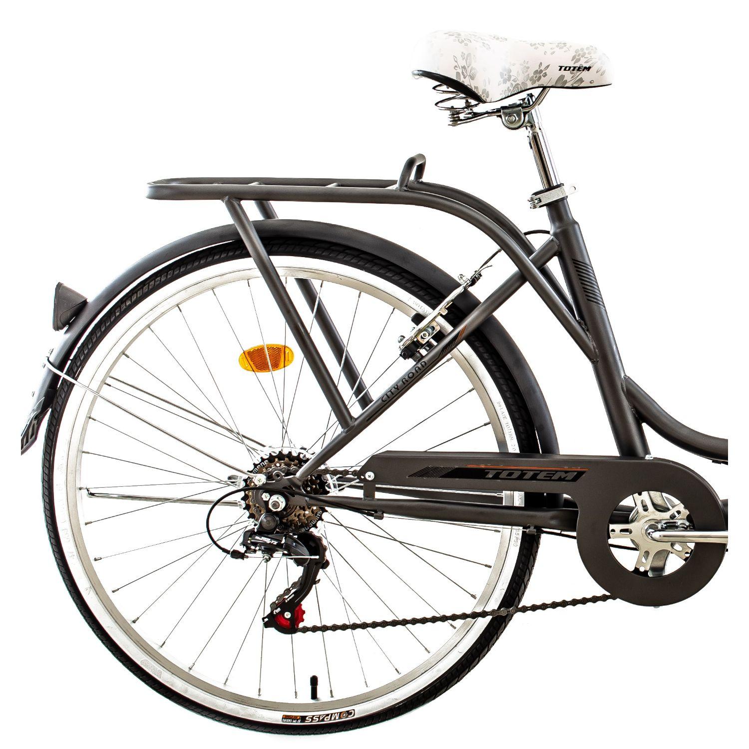 BICICLETA TOTEM CITY DAMA ARO 26 GRIS OSCURO-1