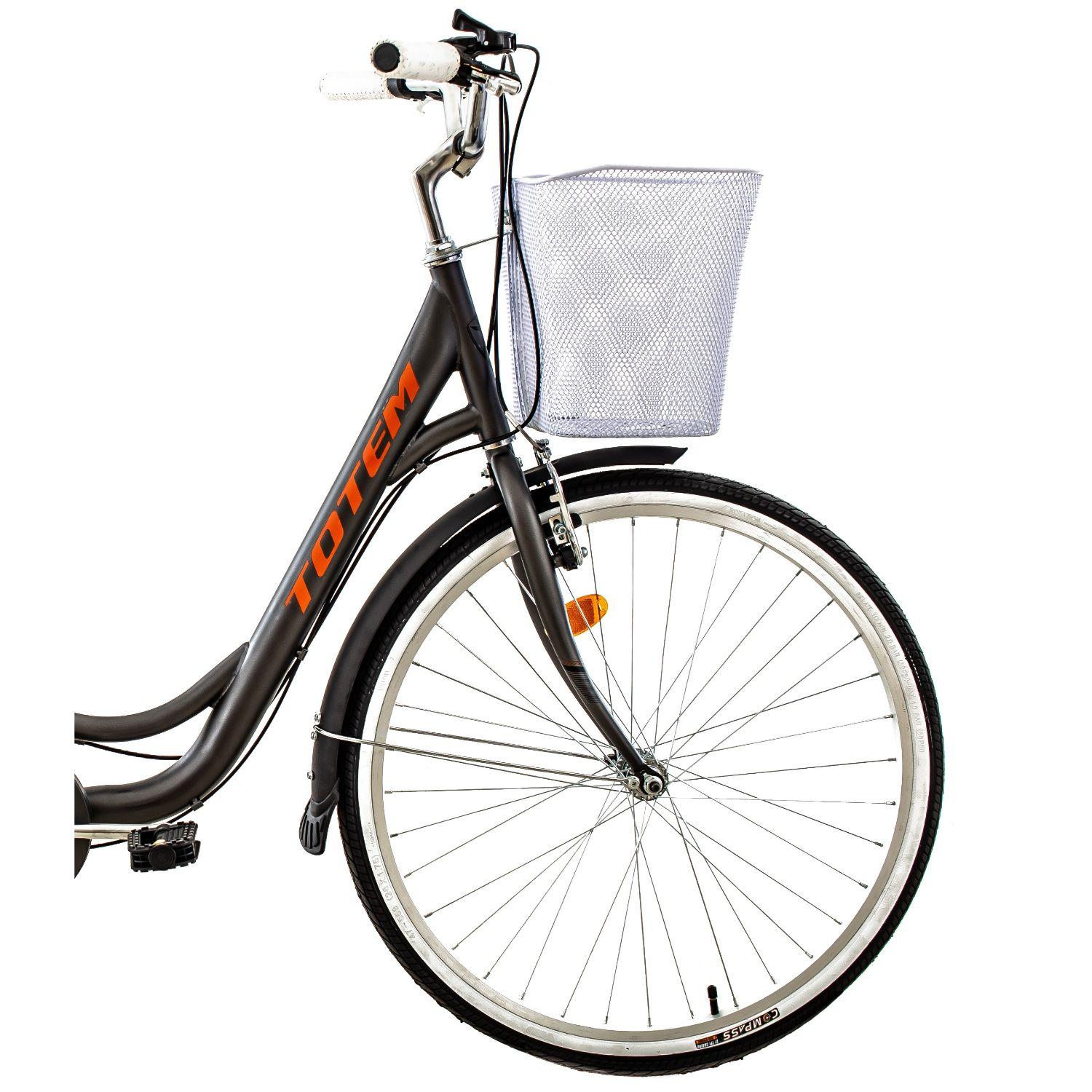 BICICLETA TOTEM CITY DAMA ARO 26 GRIS OSCURO-2