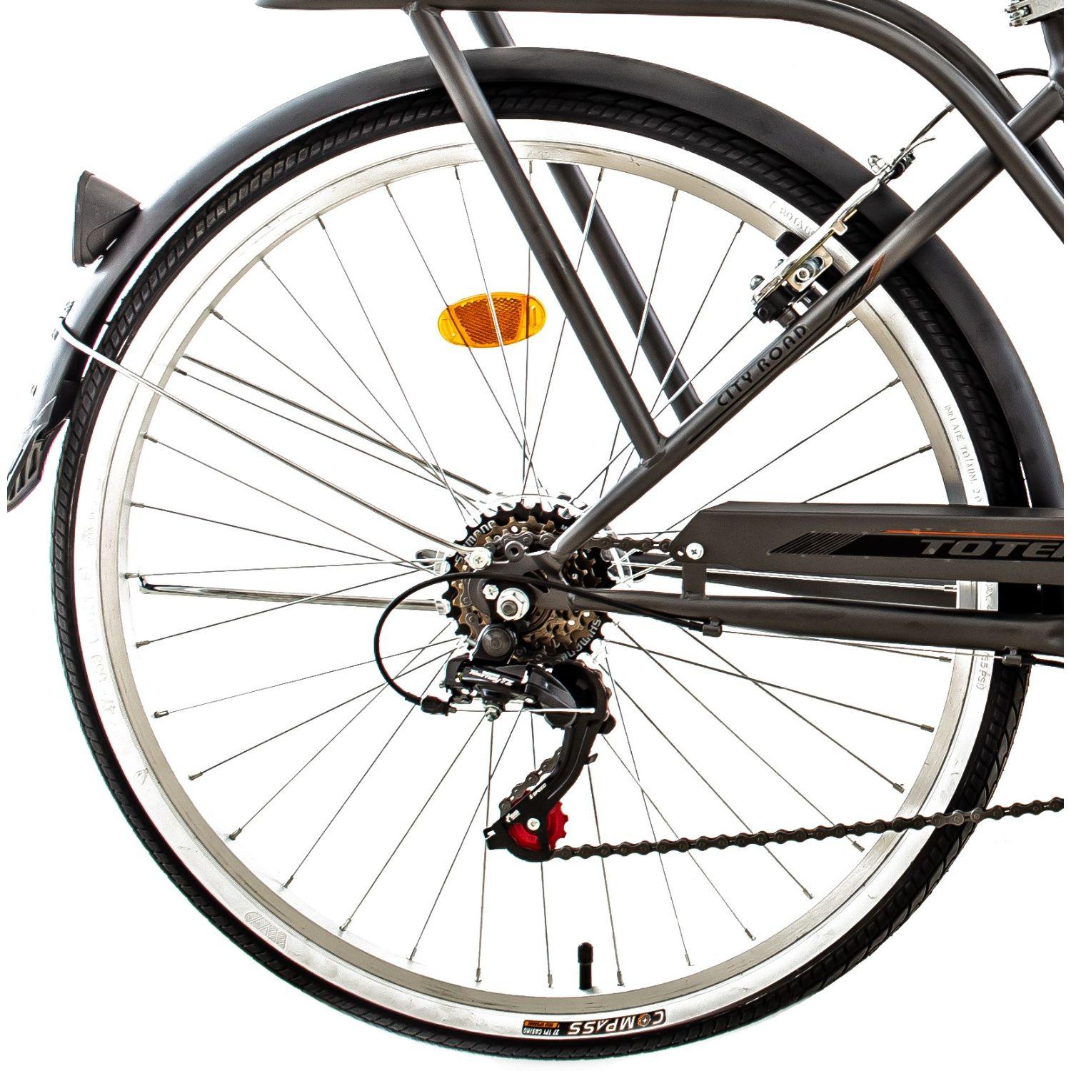 BICICLETA TOTEM CITY DAMA ARO 26 GRIS OSCURO-3