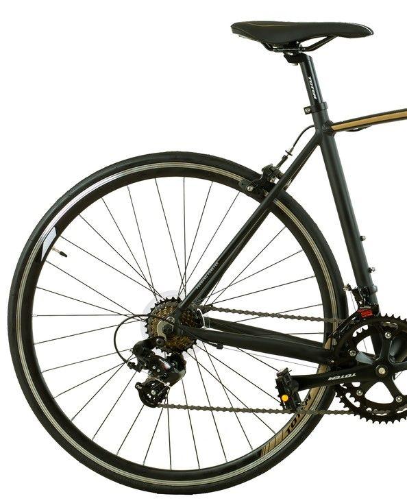 BICICLETA DE RUTA TOTEM SINCLAIR 700*52 NEGRO CAFE-2