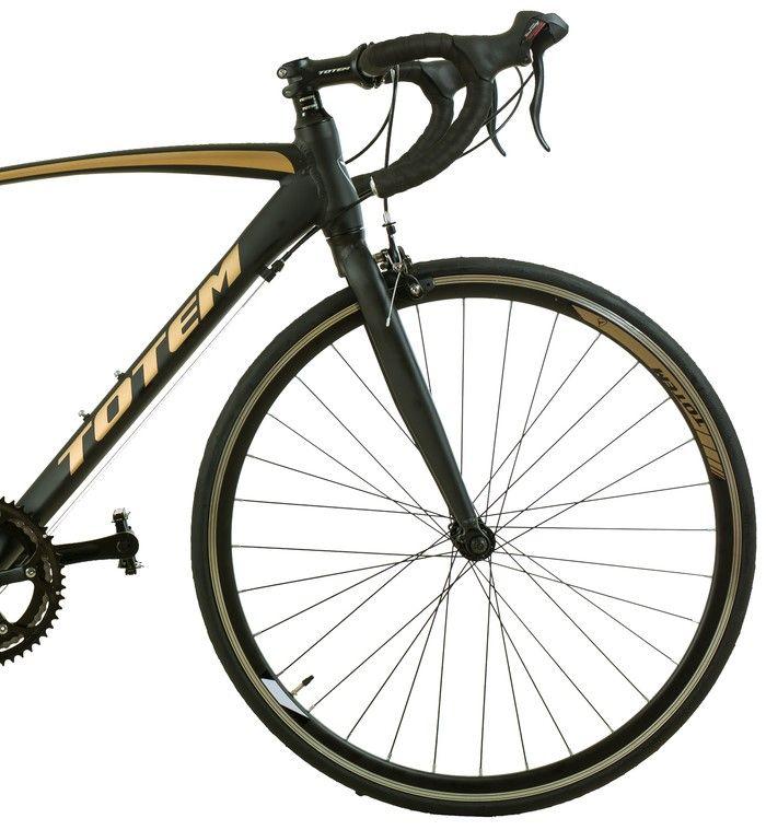 BICICLETA DE RUTA TOTEM SINCLAIR 700*52 NEGRO CAFE-3