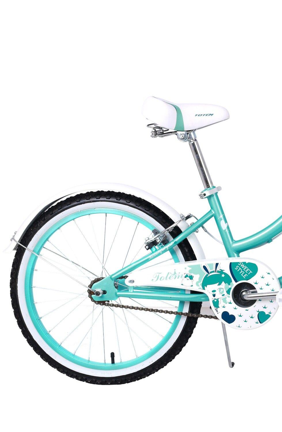 BICICLETA TOTEM NIÑA ARO 20 LITTLE ROUSE COLOR VERDE CIAN-2
