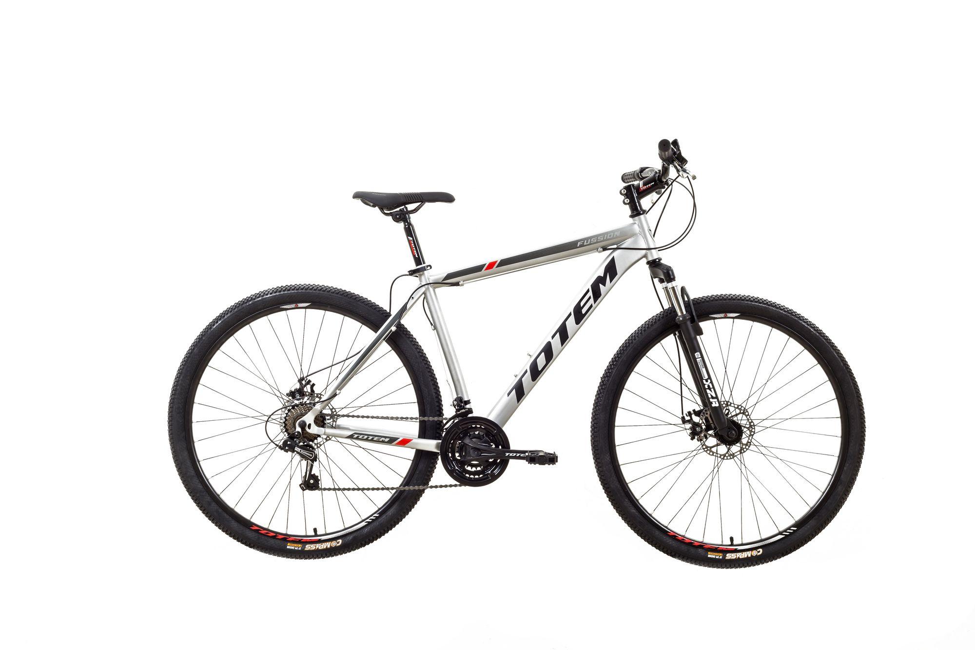 BICICLETA TOTEM MTB ARO 29*20 FUSSION COL GRIS CON NEGRO-0