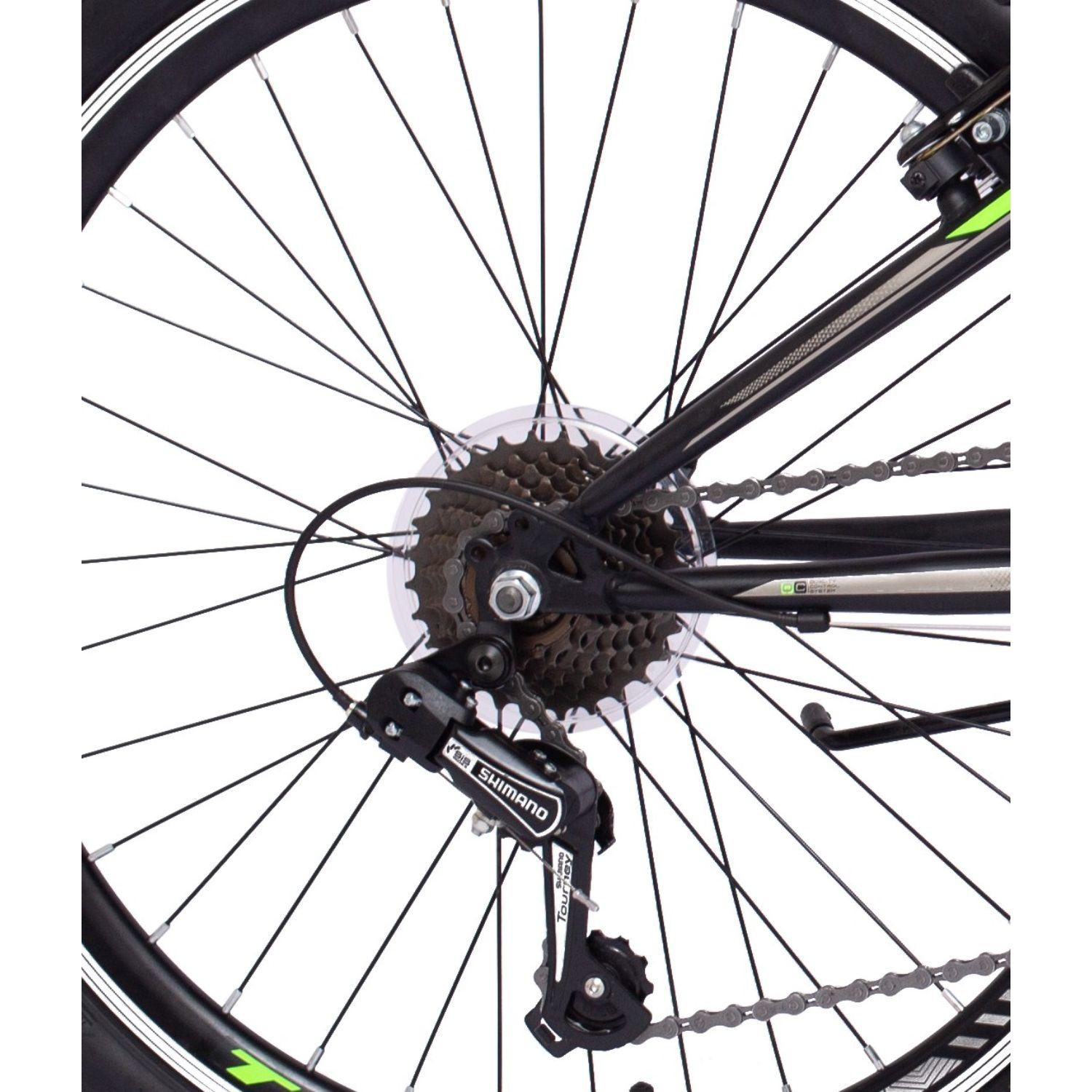 BICICLETA TOTEM MTB ARO 24 MODELO 3103 NEGRO CON VERDE-3