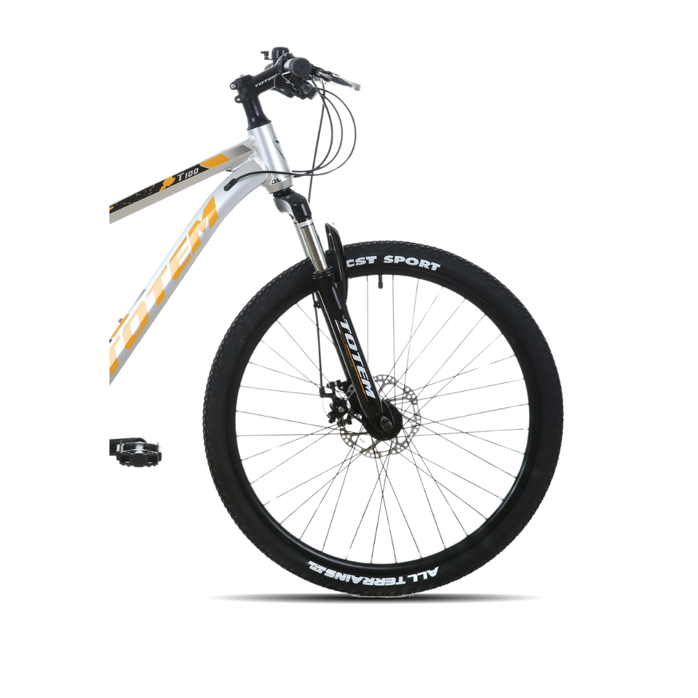 BICICLETA TOTEM MTB ARO 26  MODELO T100 COLOR PLATEADO-3