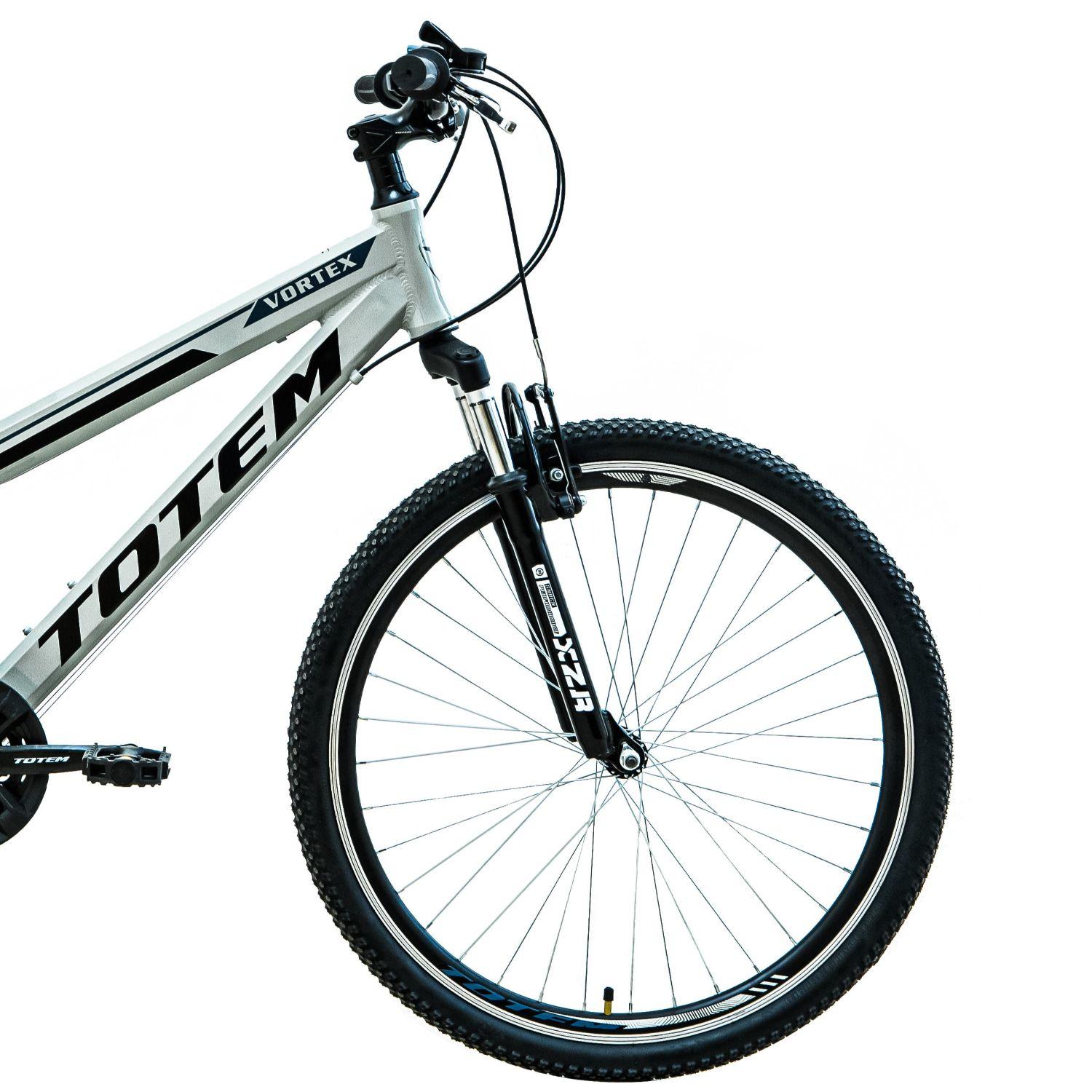 BICICLETA TOTEM MTB ARO 26 MODELO VORTEX  COLOR GRIS-2