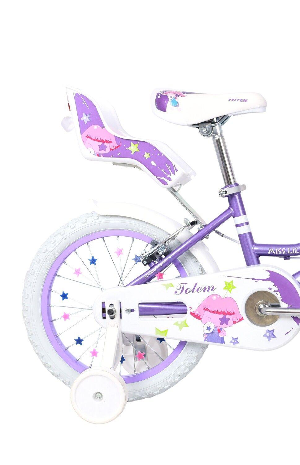 BICICLETA TOTEM NIÑA ARO 16 MISS LILLY COLOR MORADO-2