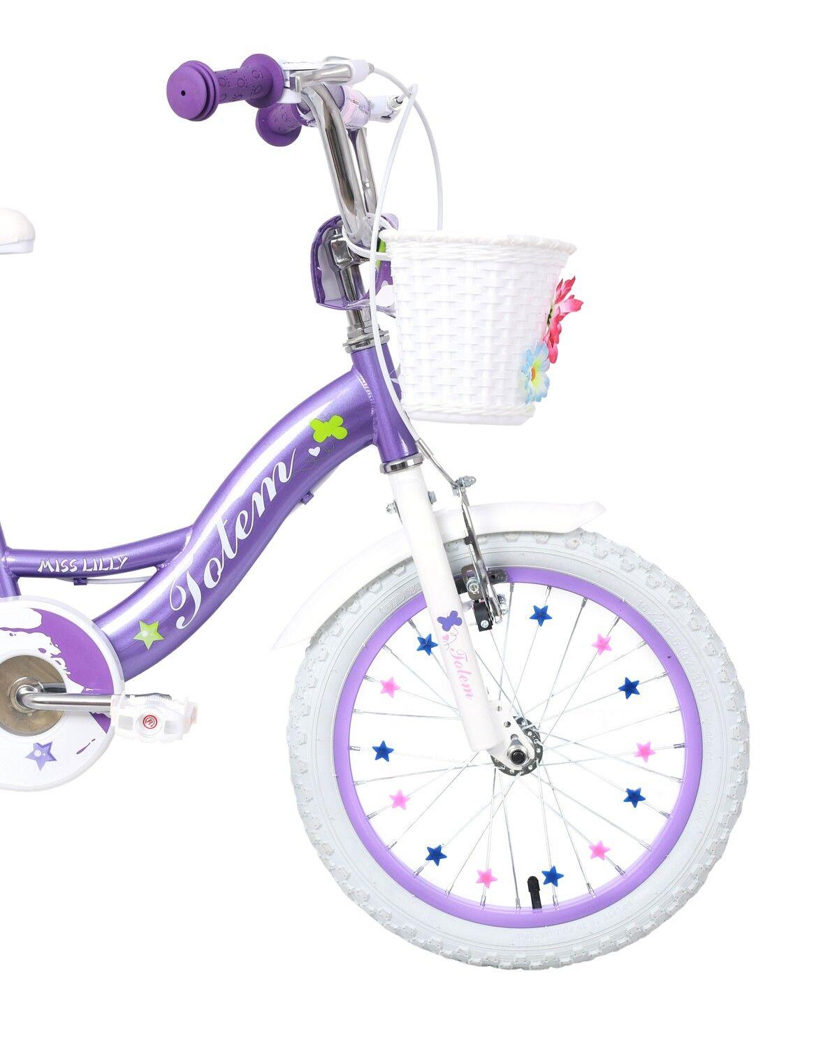 BICICLETA TOTEM NIÑA ARO 16 MISS LILLY COLOR MORADO-3