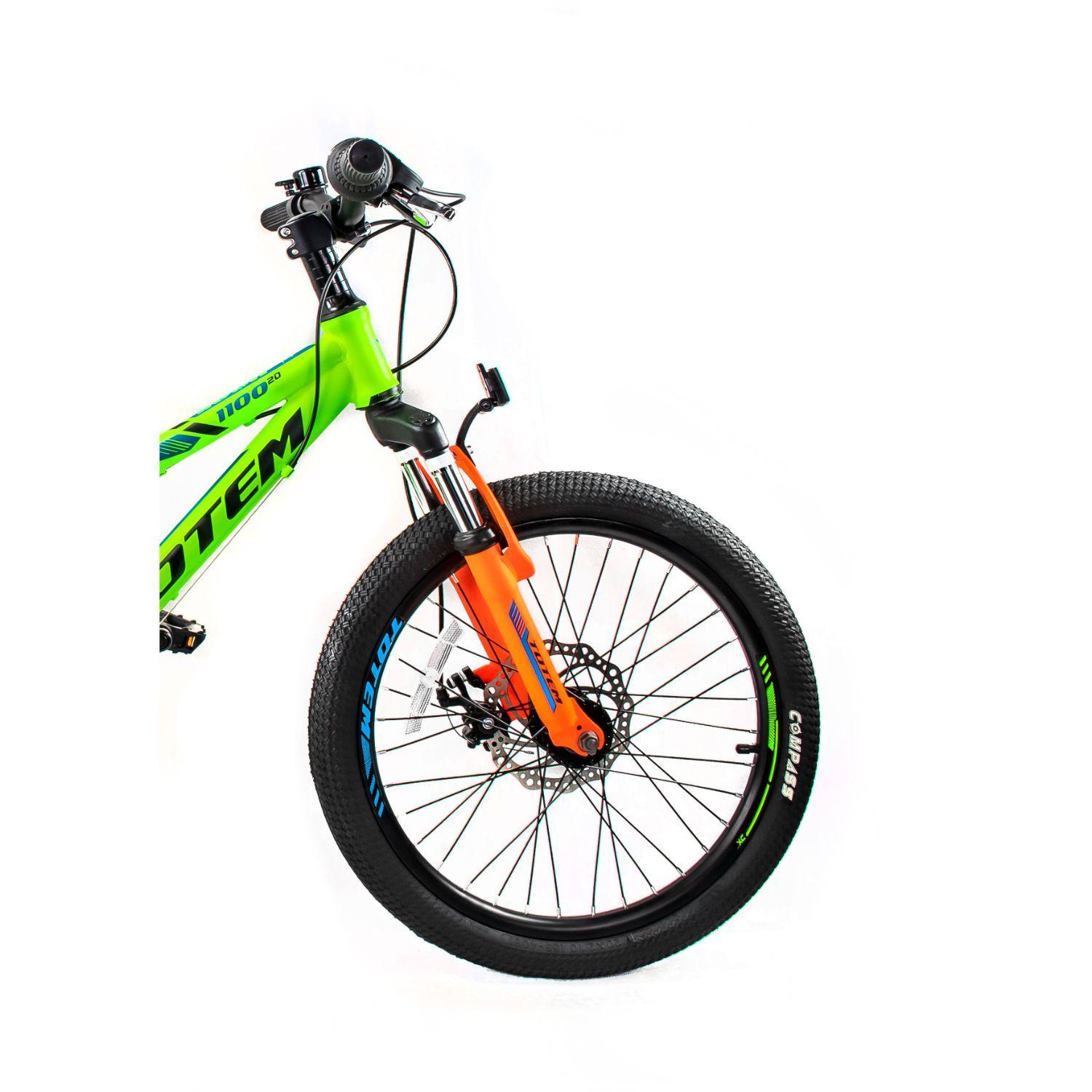 BICICLETA TOTEM MTB ARO 20 MOD 1100 COLOR VERDE-2