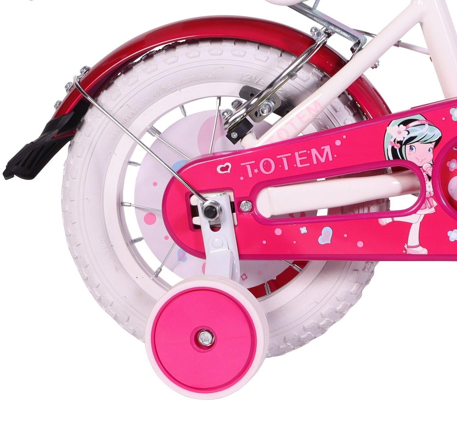 BICICLETA TOTEM NIÑA ARO 12 PRETTY GIRL COLOR BLANCO-4