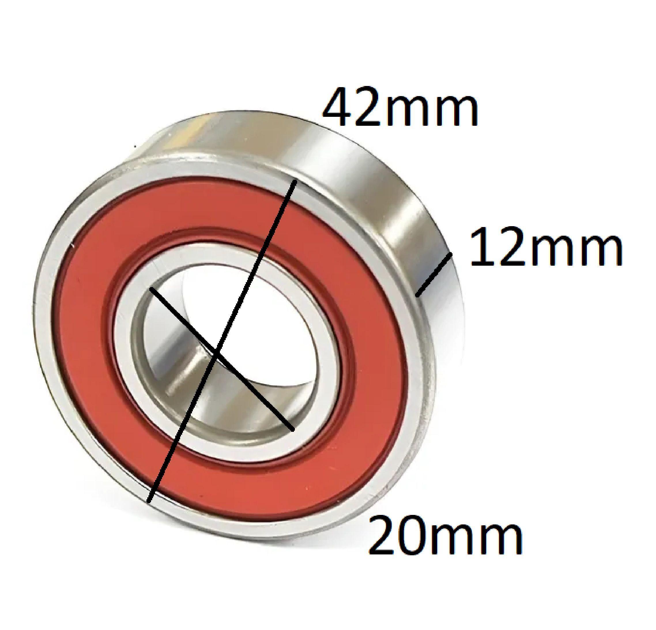 Rodamiento 20x42x12mm 6004 2RS x 5 Unid.-2
