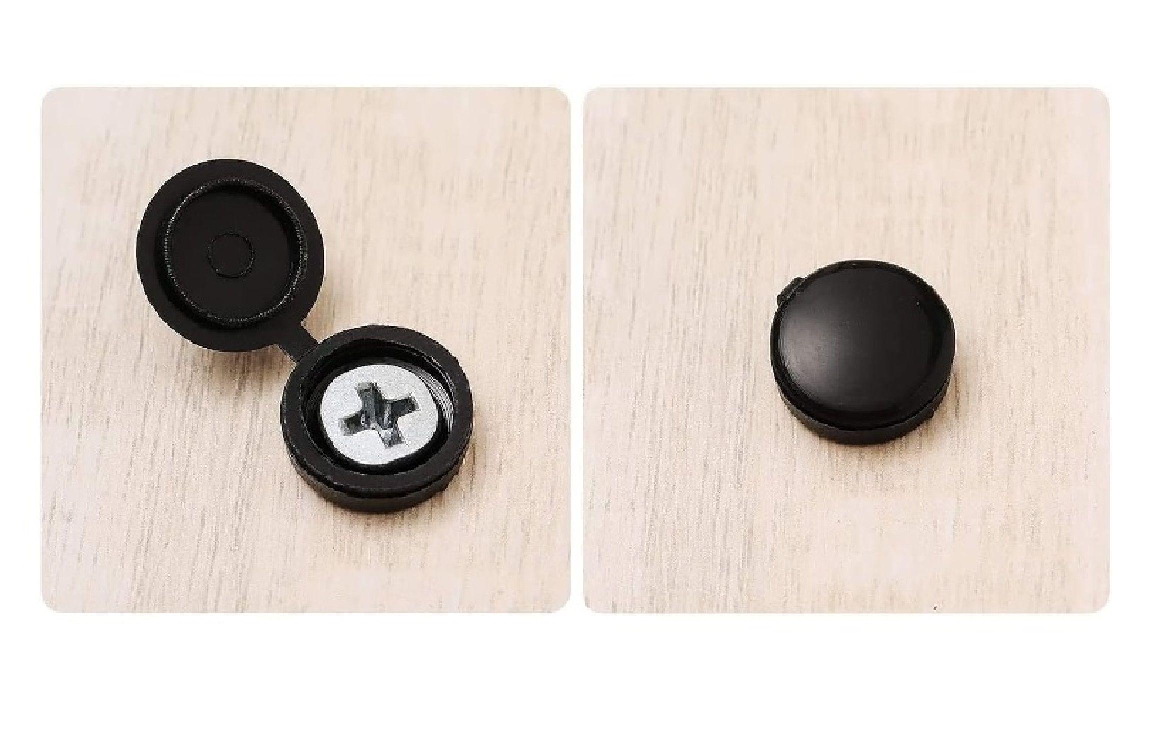 Tapa de Plástico para Tornillos Clavos Negro x 50 Unid.-3