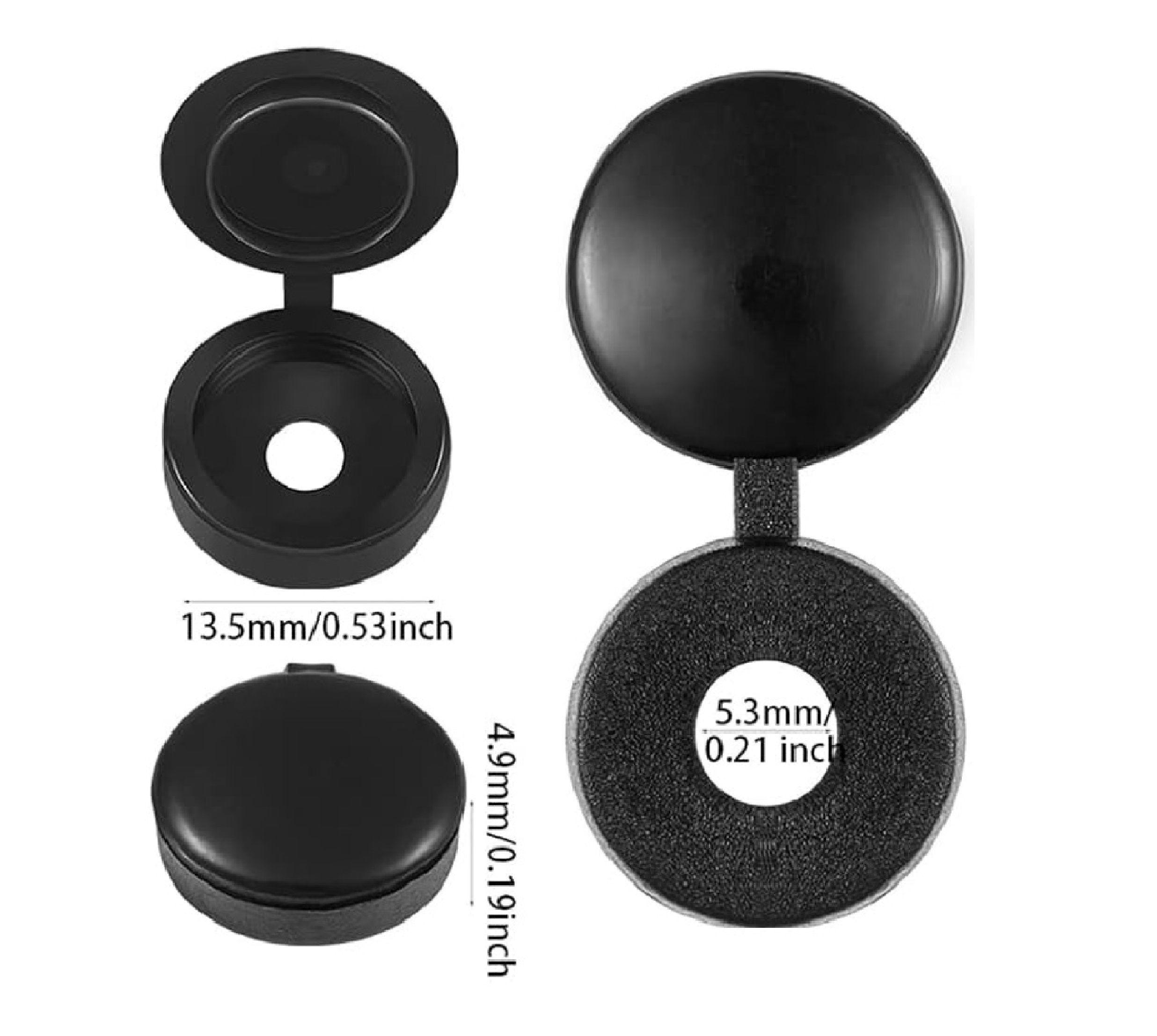 Tapa de Plástico para Tornillos Clavos Negro x 50 Unid.-2