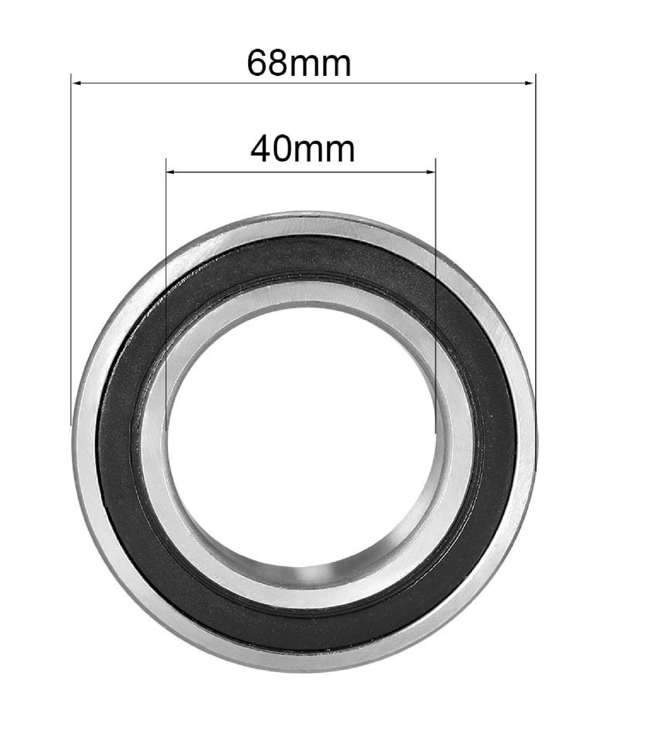 Rodamiento 40x68x15mm 6008 2RS x 4 Unid.-3