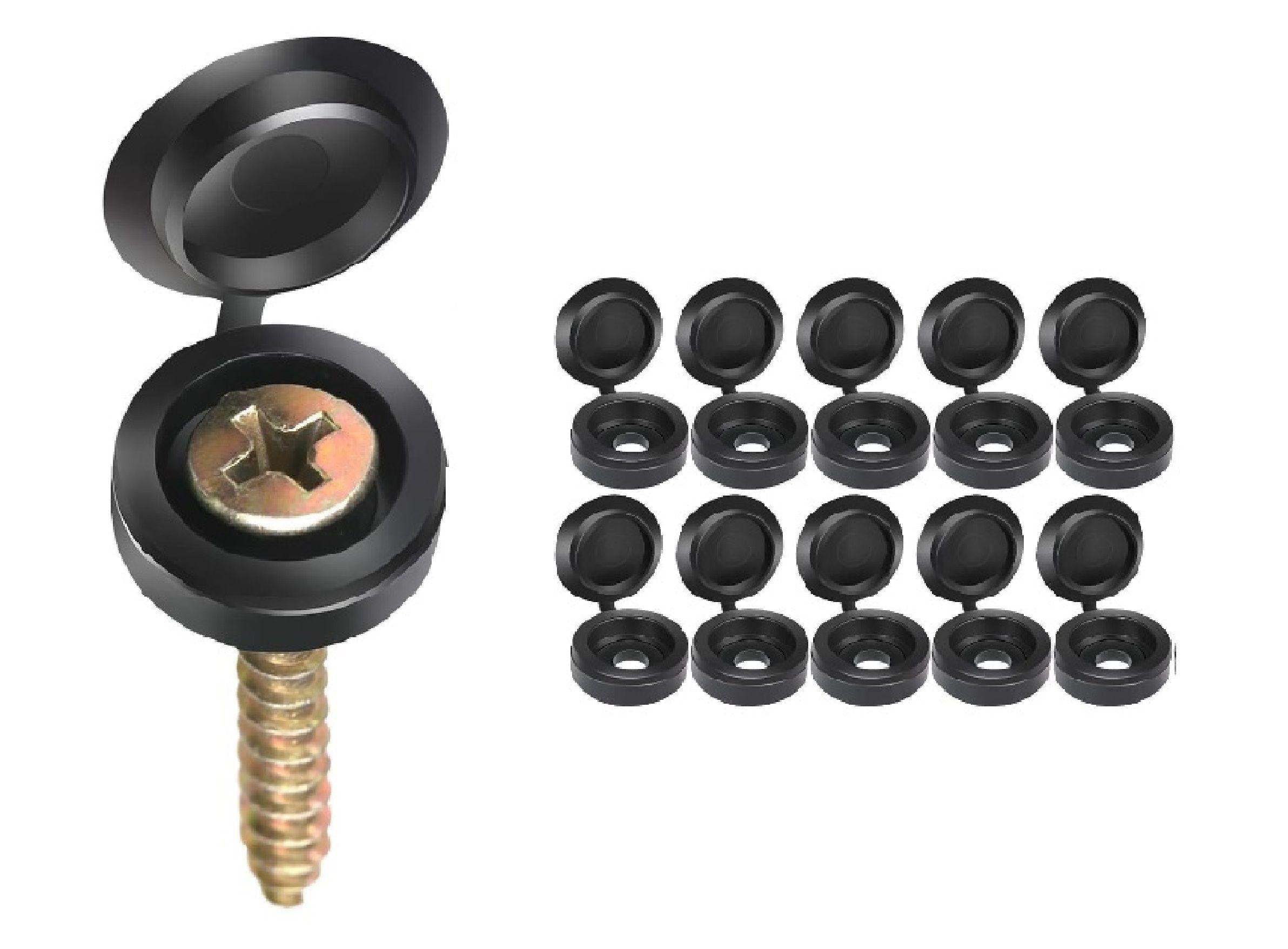 Tapa de Plástico para Tornillos Clavos Negro x 20 Unid.-1