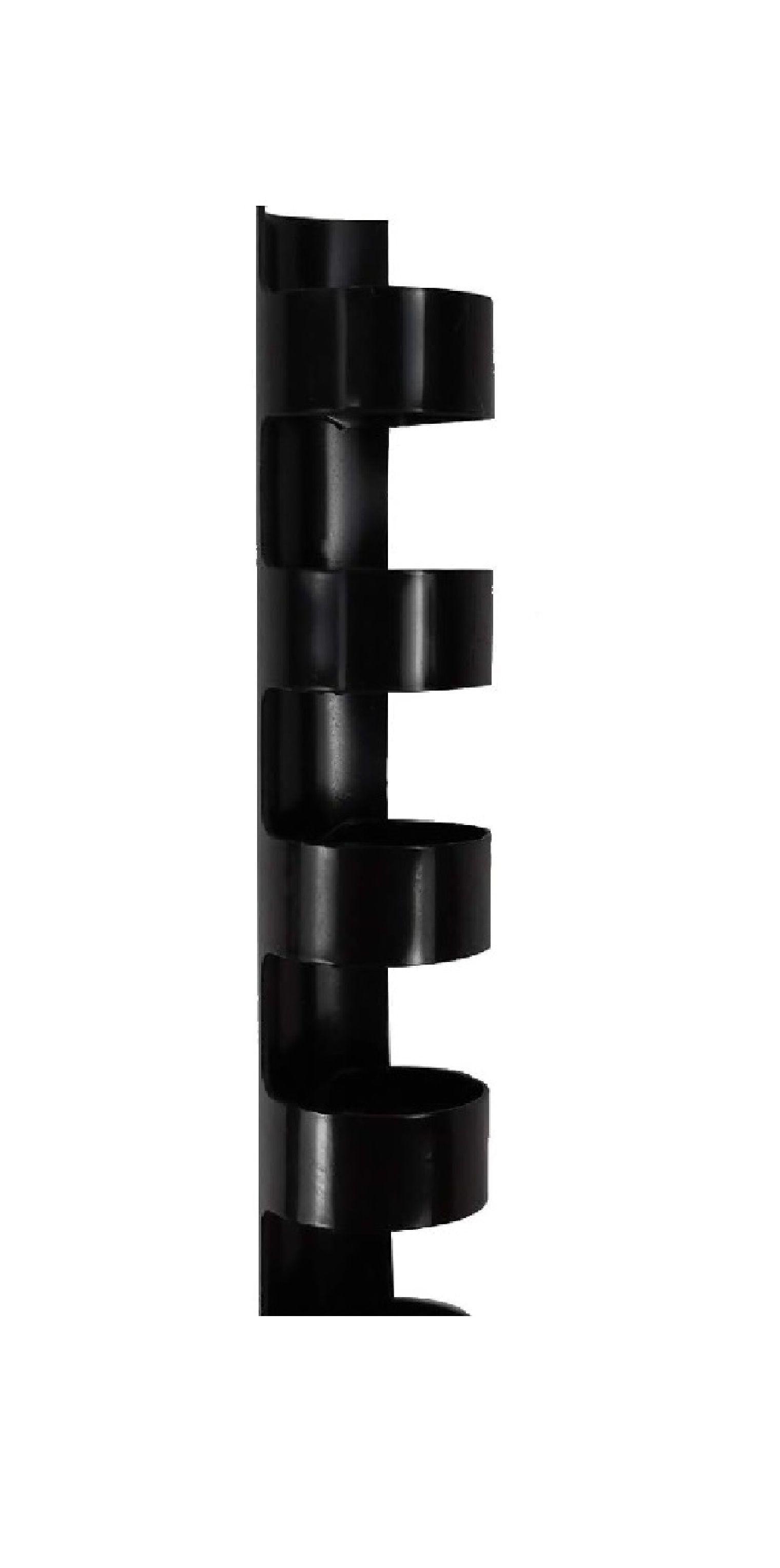 100 Anillas Rectangular 12mm Negra Para Encuadernado-2