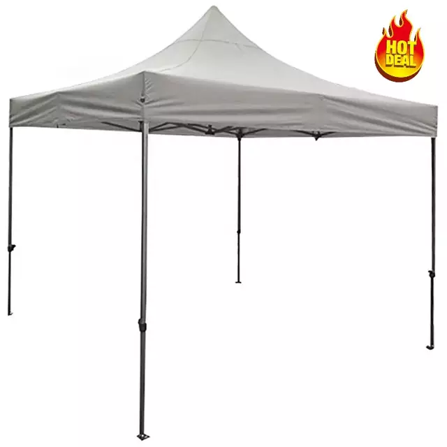 Toldo Plegable 3x3 mts lona Oxford 600D Crema engoma -1