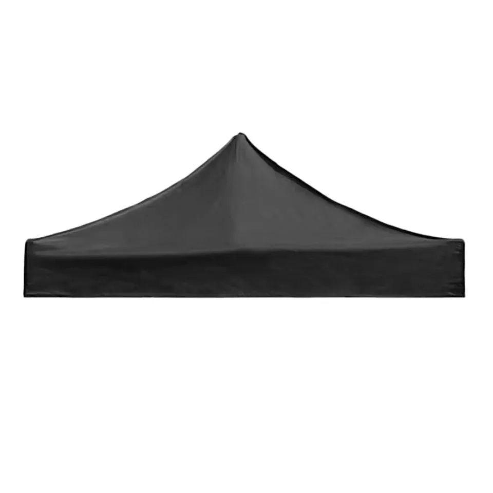 Lona Oxford Engomada Para Toldo Plegable 2.5 x 2.5 MTS  Negro Impermeabl-0