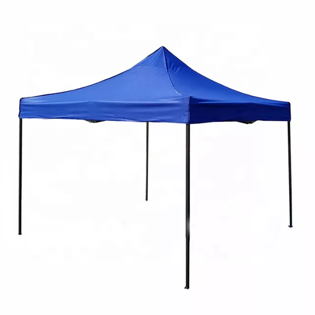 Toldo Plegable 3x3 mts lona Oxford 600D AZUL Engomada-2
