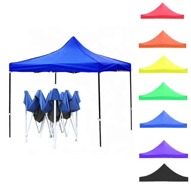 Lona Oxford Engomada Para Toldo Plegable 3x3 MTS Roja Impermeable-3