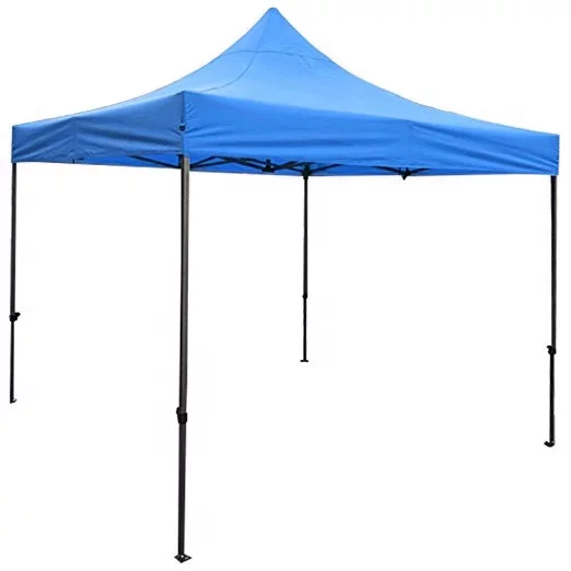 Toldo Plegable 2x2 MTS Lona  Oxford Azul Impermeable con Filtro UV-3