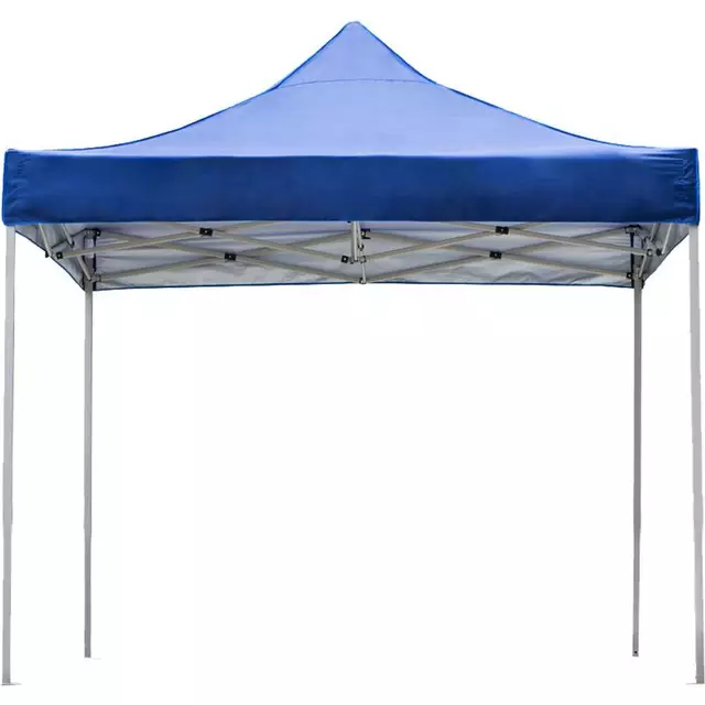 Toldo Plegable 2x2 MTS Lona  Oxford Azul Impermeable con Filtro UV-1