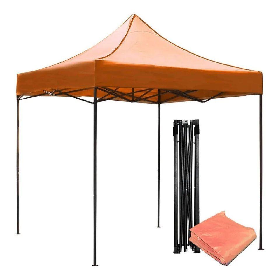 Toldo Plegable 3x3 mts lona Oxford 600D Naranja-0