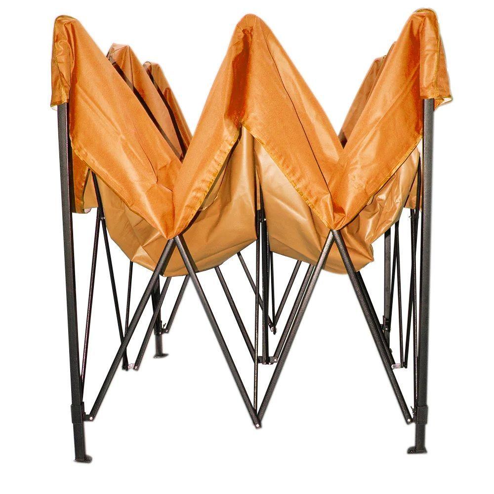 Toldo Plegable 3x3 mts lona Oxford 600D Naranja-1